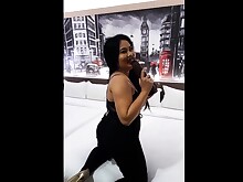 Amateur Anal Brunette Crazy Curvy Dildo HD Kinky Masturbation