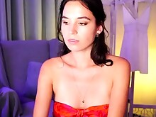 Amateur Brunette Masturbation Solo Webcam