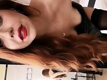 Amateur Bdsm Domination Fetish Lingerie Redhead Stockings