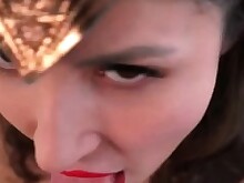 Amateur Blowjob Brunette Close Up POV