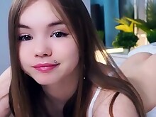 Amateur Brunette Cute Jerking Outdoor Solo Teen